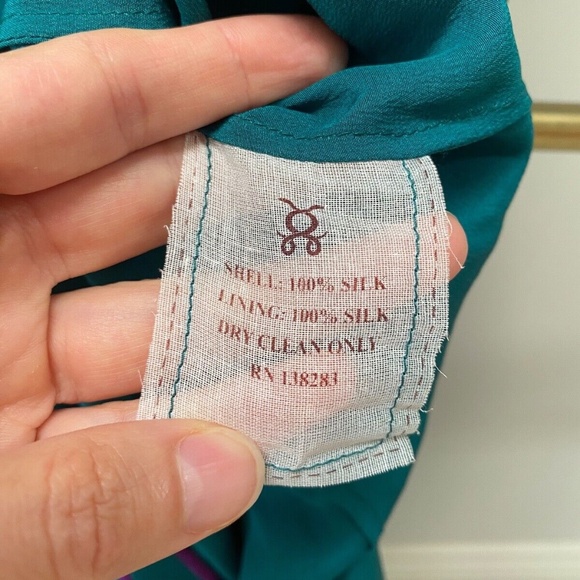 NWT Figue Long Green Embroidered Silk Kimono Kaftan Dress Lola S RRP $1,495.00 - Picture 9 of 13